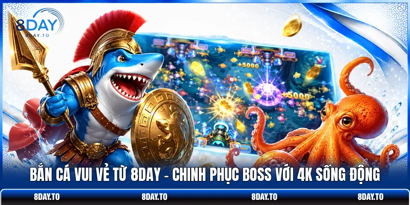 Bắn Cá Vui Vẻ Từ 8DAY - Chinh Phục Boss Với 4k Sống Động