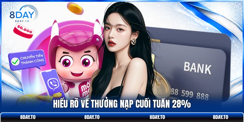 Hiểu rõ về thưởng nạp cuối tuần 28%