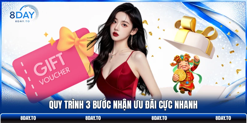 Quy trình 3 bước nhận ưu đãi cực nhanh 