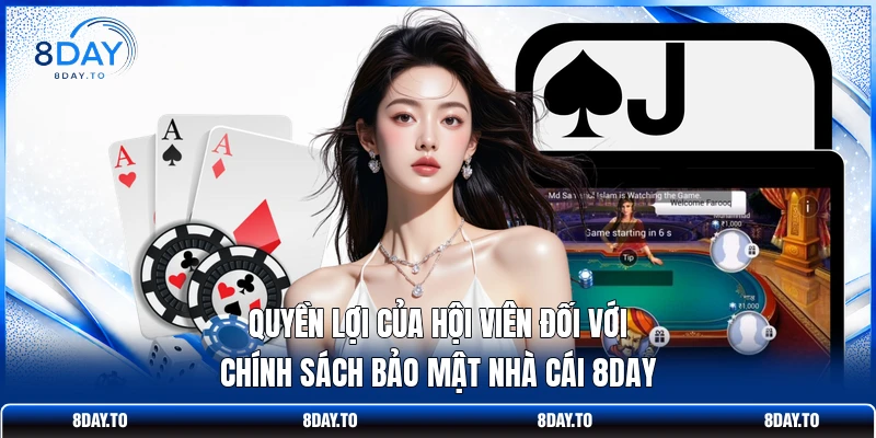 Bảo mật 8Day 3 Quyền lợi của hội viên đối với chính sách bảo mật nhà cái 8DAY